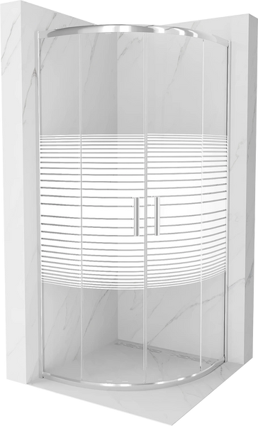 MEXEN RIO SHOWER ENCLOSURE HALF-ROUND-STRIPS, CHROME