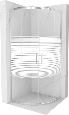 MEXEN RIO SHOWER ENCLOSURE HALF-ROUND-STRIPS, CHROME