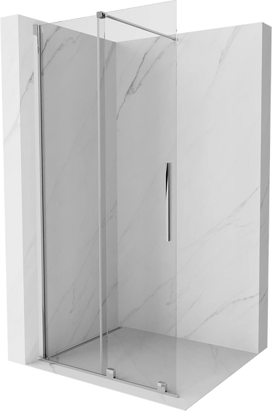 MEXEN VELAR WALK-IN SLIDING SHOWER DOOR -TRANSPARENT, CHROME