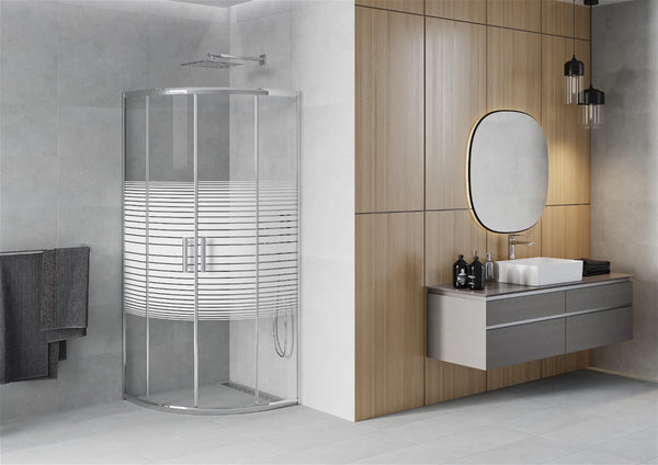 MEXEN RIO SHOWER ENCLOSURE HALF-ROUND-STRIPS, CHROME