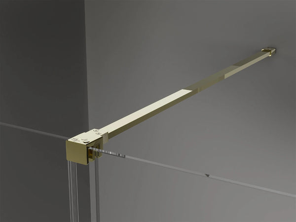 MEXEN VELAR WALK-IN SLIDING SHOWER DOOR -TRANSPARENT, GOLD