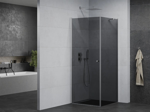 MEXEN PRETORIA SHOWER ENCLOSURE WITH TILTING DOOR,6mm GLASS THICKNESS,GRAPHITE