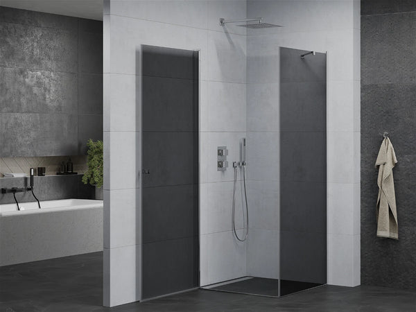 MEXEN PRETORIA SHOWER ENCLOSURE WITH TILTING DOOR,6mm GLASS THICKNESS,GRAPHITE