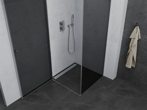 MEXEN PRETORIA SHOWER ENCLOSURE WITH TILTING DOOR,6mm GLASS THICKNESS,GRAPHITE