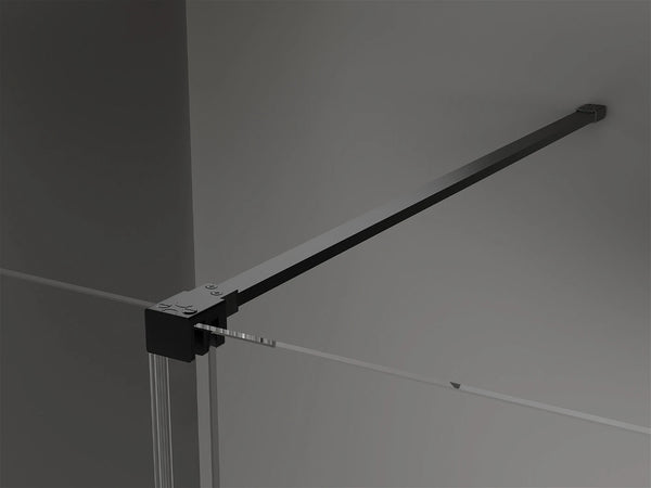 MEXEN VELAR WALK-IN SLIDING SHOWER DOOR- TRANSPARENT, BLACK