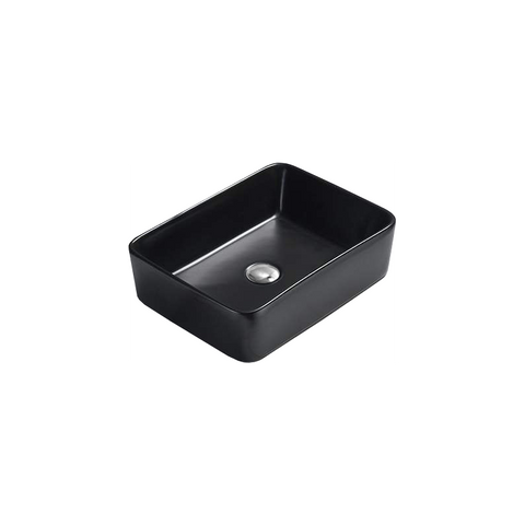 CATIA COUNTERTOP BASIN 480x370mm BLACK - OkBaths