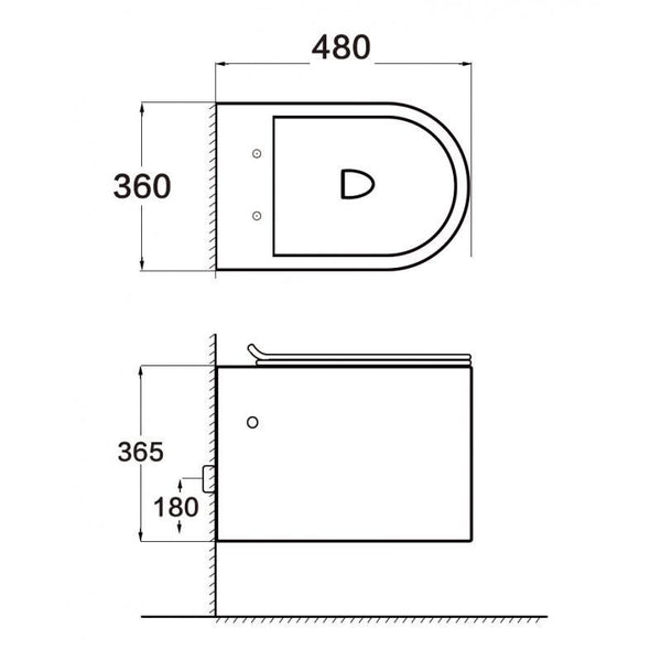 SOFIA WALL HUNG BIDET - OkBaths