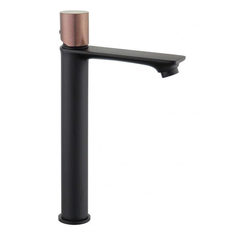 ROYO ONE BASIN TAP BLACK-ROSE GOLD TALL + 5 MORE COLOURS - OkBaths