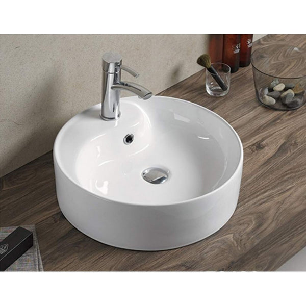 MEXEN LILA COUNTERTOP BASIN 465x465mm WHITE