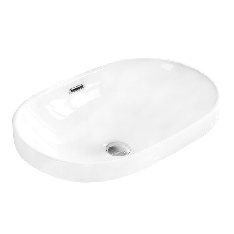 VIKI RECESSED BASIN 610x480mm WHITE