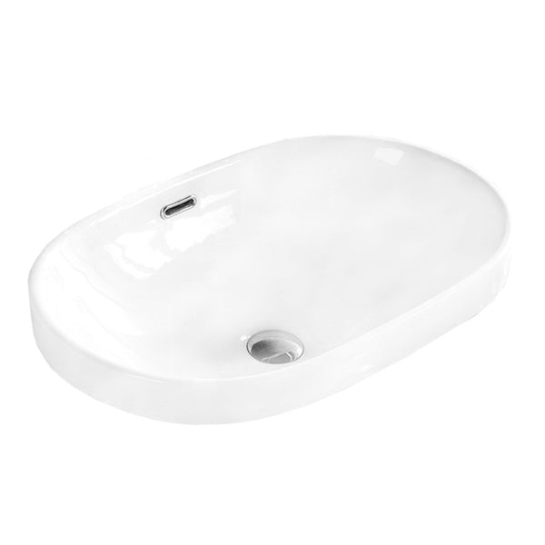 VIKI RECESSED BASIN 610x480mm WHITE