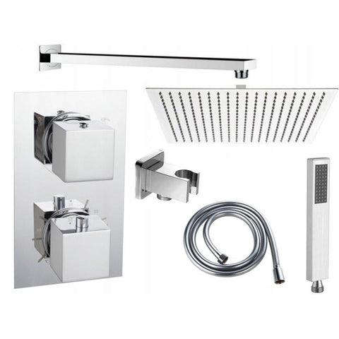 CUBE BATH-SHOWER SET THERMOSTATIC 6in1 - OkBaths