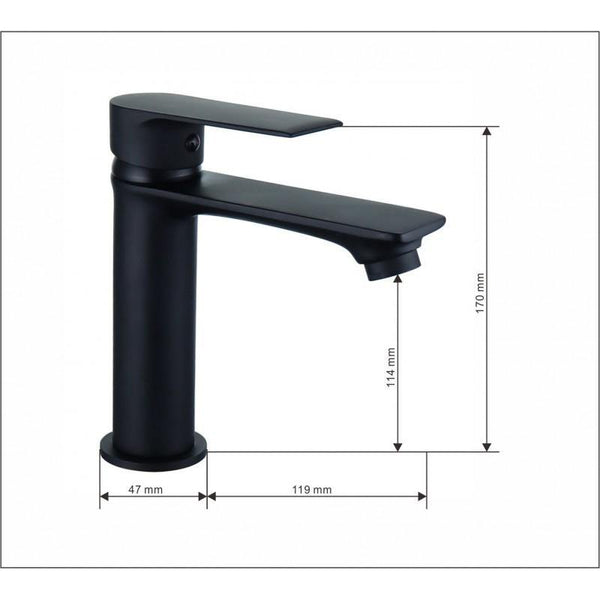 ROYO BASIN TAP BLACK - OkBaths