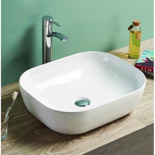 ROSA COUNTERTOP BASIN 500x400mm WHITE