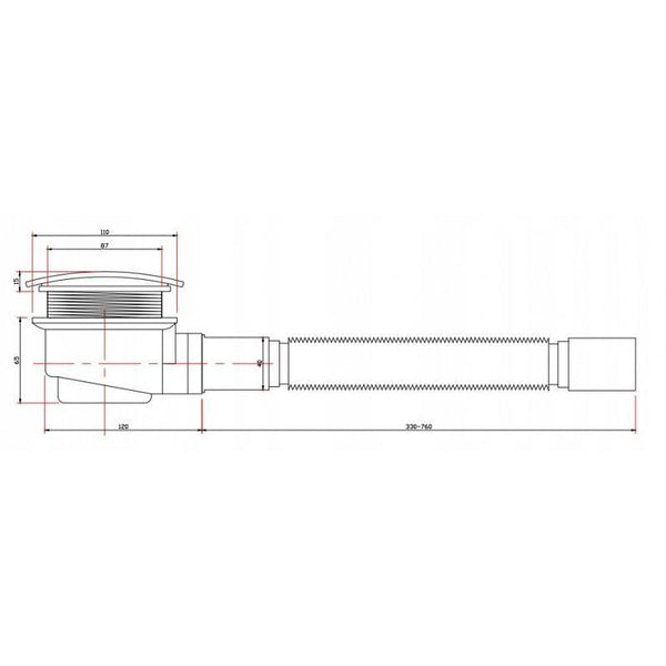 SHOWER TRAY SLIM SQUARE 900x900mm - OkBaths