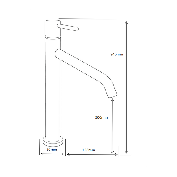 RUMBA BASIN TAP CHROME TALL - OkBaths