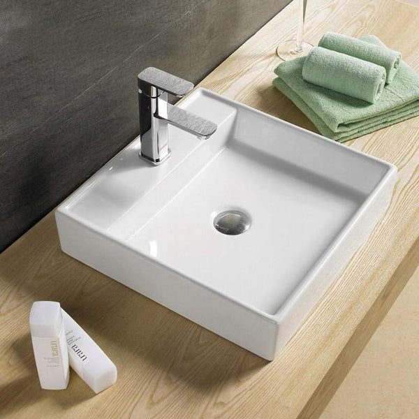 BLANCA COUNTERTOP BASIN 440x440mm WHITE - OkBaths