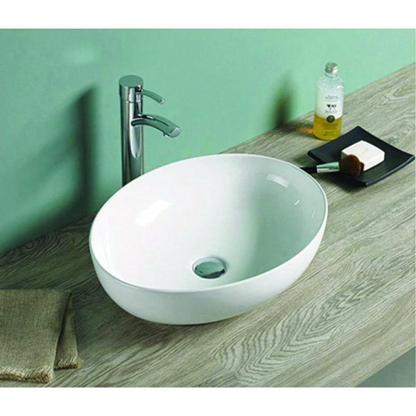 JOWITA COUNTERTOP BASIN 520x395mm WHITE - OkBaths