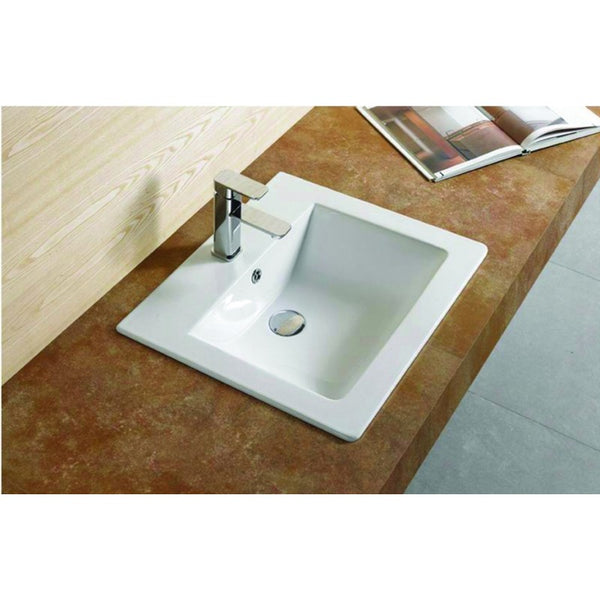 SALMA RECESSED BASIN WHITE 2 SIZES AVAILABLE