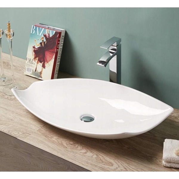 DELIA COUNTERTOP BASIN 740x380mm WHITE - OkBaths