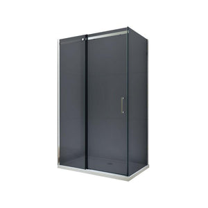 OMEGA SHOWER ENCLOSURE WITH SLIDING DOOR,GLASS THICKNESS 8mm,GREY - OkBaths