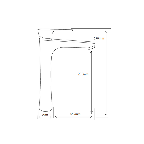 AXEL BASIN TAP TALL 2 COLOURS AVAILABLE - OkBaths