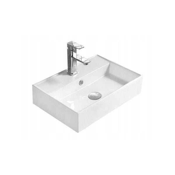 BLANCA COUNTERTOP BASIN 500x350mm WHITE - OkBaths