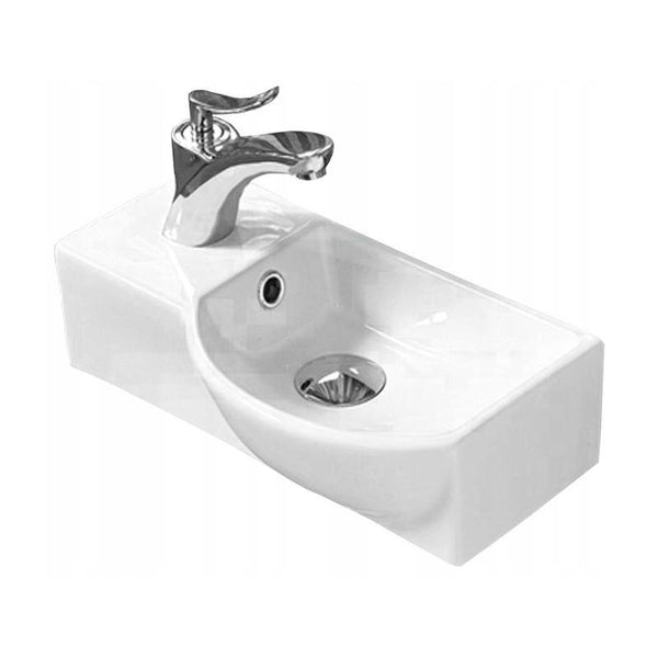 HUGO COUNTERTOP BASIN 500x240mm WHITE - OkBaths