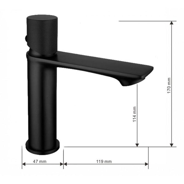 ROYO ONE BASIN TAP BLACK - OkBaths