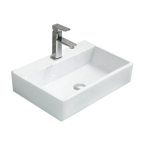 PAULA COUNTERTOP BASIN 530x360mm WHITE