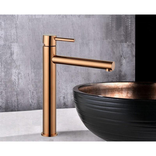 ELBA BASIN TAP ROSE GOLD TALL - OkBaths