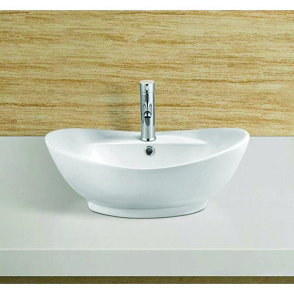 KLARA COUNTERTOP BASIN 590x400mm WHITE - OkBaths