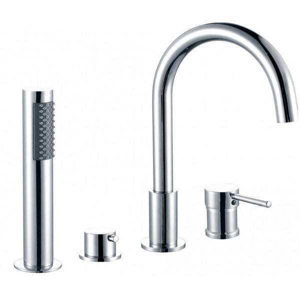 ALMA BATHTUB TAP CHROME 4 OUTPUTS - OkBaths