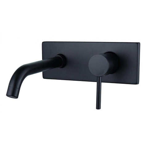 ALMA WALL MOUNTED BASIN TAP BLACK - OkBaths