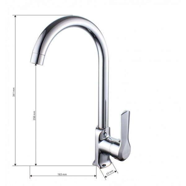 SABRE KITCHEN TAP CHROME +1 MORE COLOUR - OkBaths