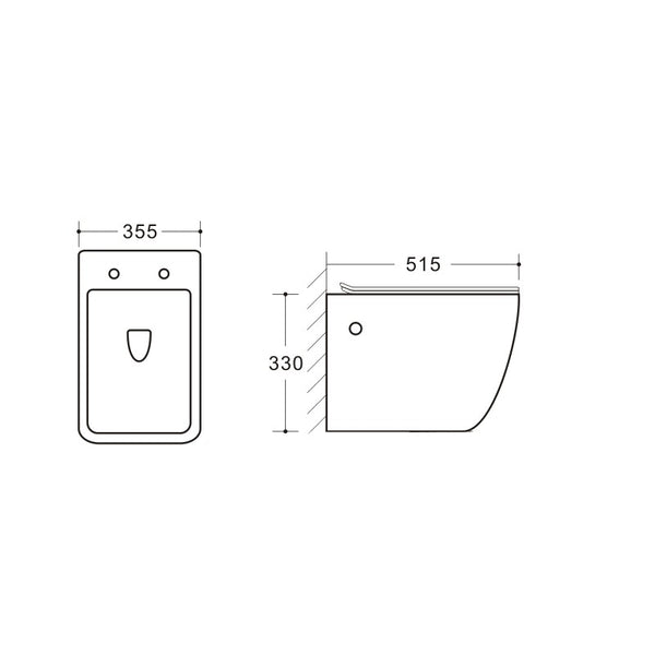 MEXEN VEGA WALL HUNG TOILET + SLOWLY CLOSING BOARD