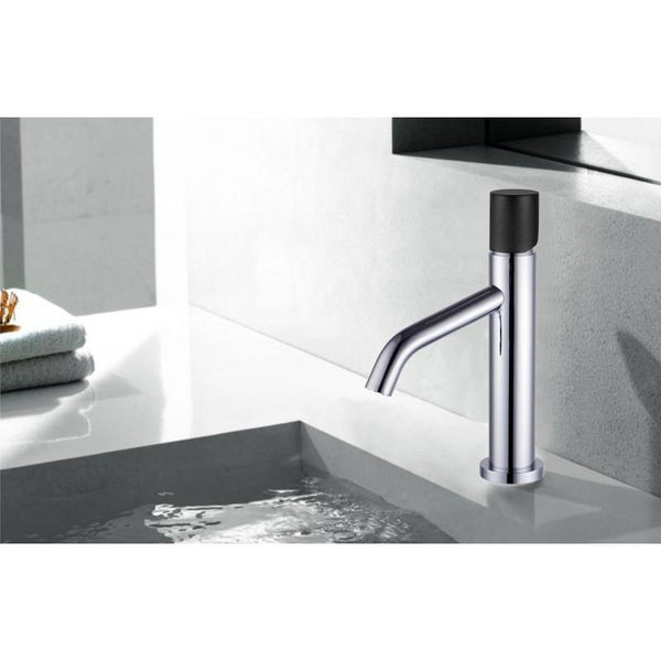 RUMBA ONE BASIN TAP CHROME-BLACK STANDARD + 5 MORE COLOURS - OkBaths