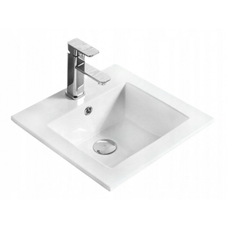 STELLA RECESSED BASIN 415x415mm WHITE