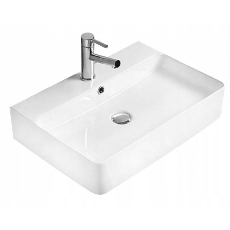 BENITA COUNTERTOP BASIN 600x410mm WHITE - OkBaths