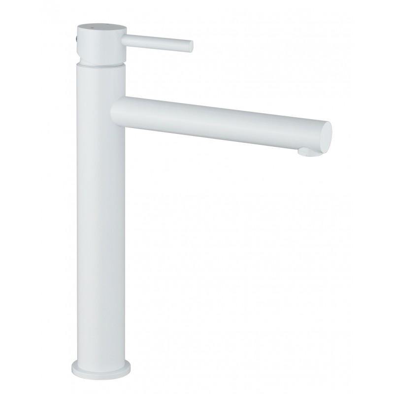 ELBA BASIN TAP WHITE TALL - OkBaths