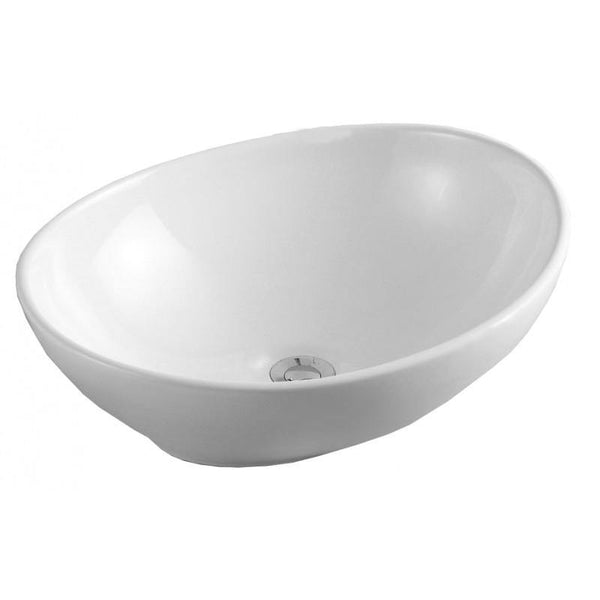 ELZA COUNTERTOP BASIN 400x340mm WHITE - OkBaths