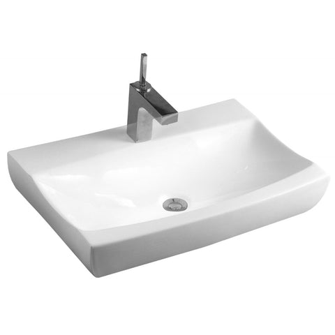 SALLY COUNTERTOP BASIN 620x405mm WHITE