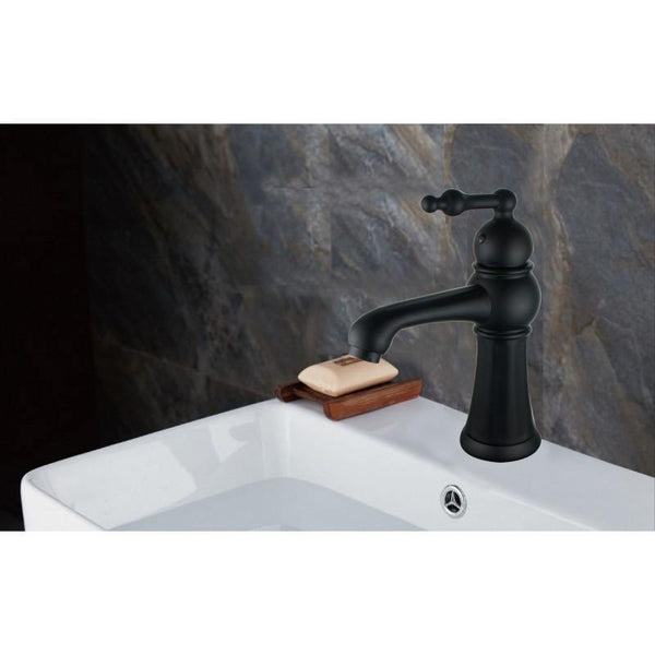 RETRO BASIN TAP BLACK - OkBaths