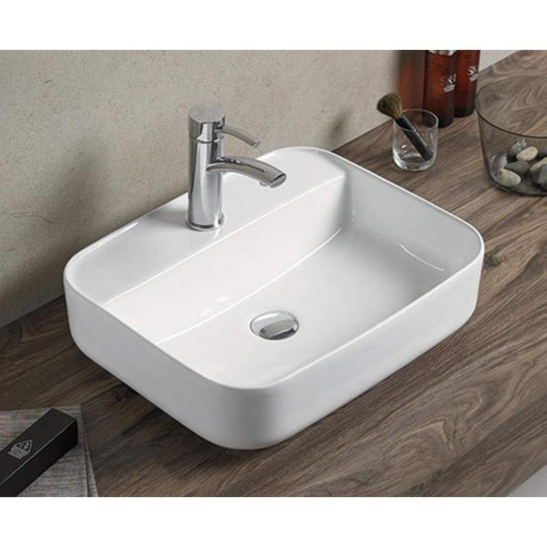 ALBA COUNTERTOP BASIN 505x405mm WHITE - OkBaths