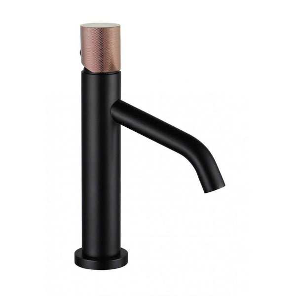 RUMBA ONE BASIN TAP CHROME-BLACK STANDARD + 5 MORE COLOURS - OkBaths