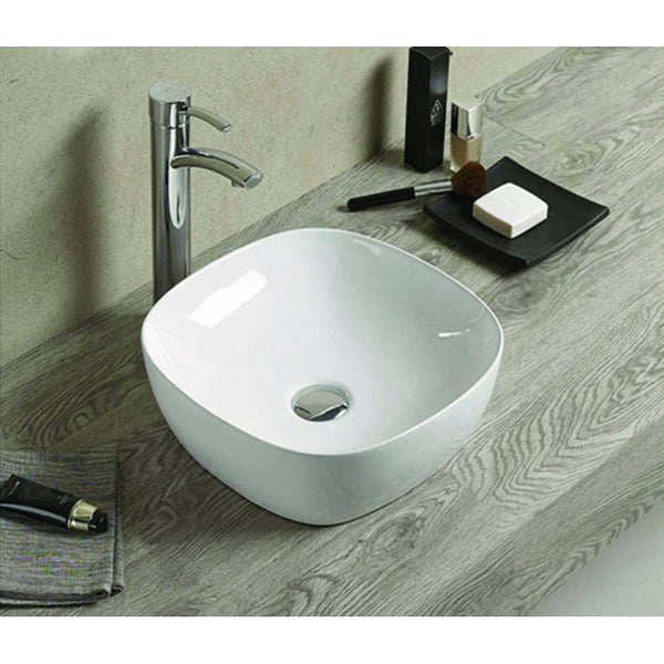 SARA COUNTERTOP BASIN 370x370mm WHITE