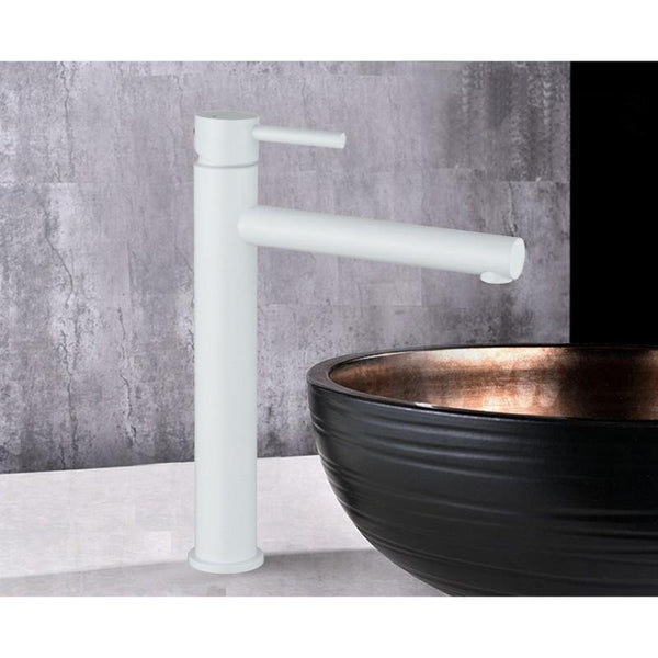 ELBA BASIN TAP WHITE TALL - OkBaths