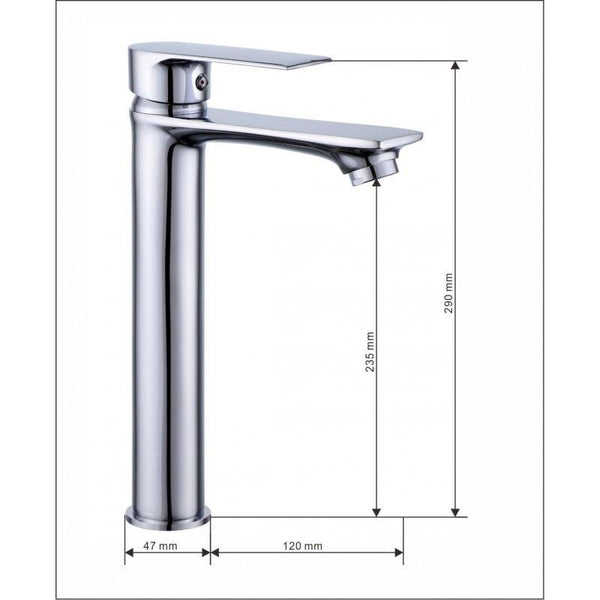 ROYO BASIN TAP CHROME TALL - OkBaths