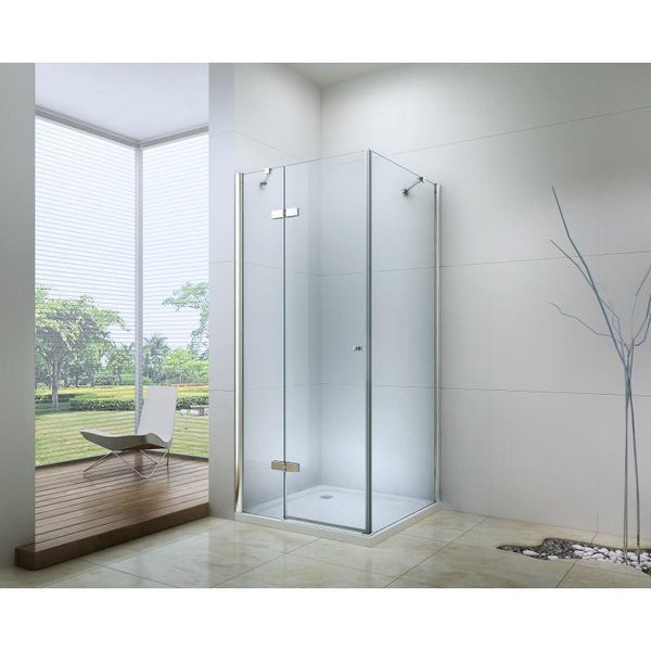 ROMA SHOWER ENCLOSURE WITH HINGED DOOR,TRANSPARENT,6mm GLASS THICKNESS - OkBaths