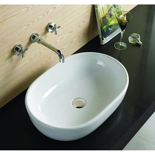 VIKI COUNTERTOP BASIN 590x405mm WHITE